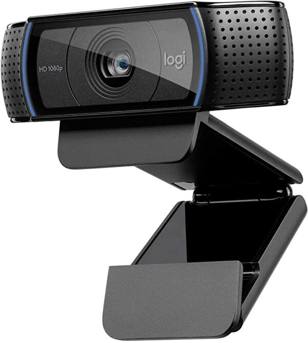 كاميرا ويب C920 HD برو بدقة 1080p FHD و30 اطار في الثانية بصوت نقي، مثالية للتطبيقات مثل سكايب وزووم وفيس تايم، هانج اوت، متوافقة مع الكمبيوتر، Mac، لابتوب، تابلت، ماك بوك من لوجيتيك، لون اسود احصل على صورة واضحة وصوت نقي مع كاميرا ويب C920 HD بدقة 1080p FHD و30 اطار في الثانية. متوافقة مع العديد من الأجهزة والتطبيقات مثل سكايب وزووم وفيس تايم. اطلبها الآن!