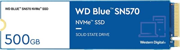 قرص صلب ويسترن ديجيتال سعة 500 جيجابايت ذاكرة مستديمة SSD لون ازرق SN570، الجيل 3 × 4 منفذ PCIe 8 جيجابايت/س، ام 2 2280 حتى 3,500 ميجا/ثانية، WDS500G3B0C اشترِ القرص الصلب الذي يوفر سعة تخزينية كبيرة وسرعة عالية، والمزود بمنفذ PCIe 3x4 وذاكرة SSD المستديمة من ويسترن ديجيتال بسعة 500 جيجابايت وسرعة تصل حتى 3,500 ميجا/ثانية.