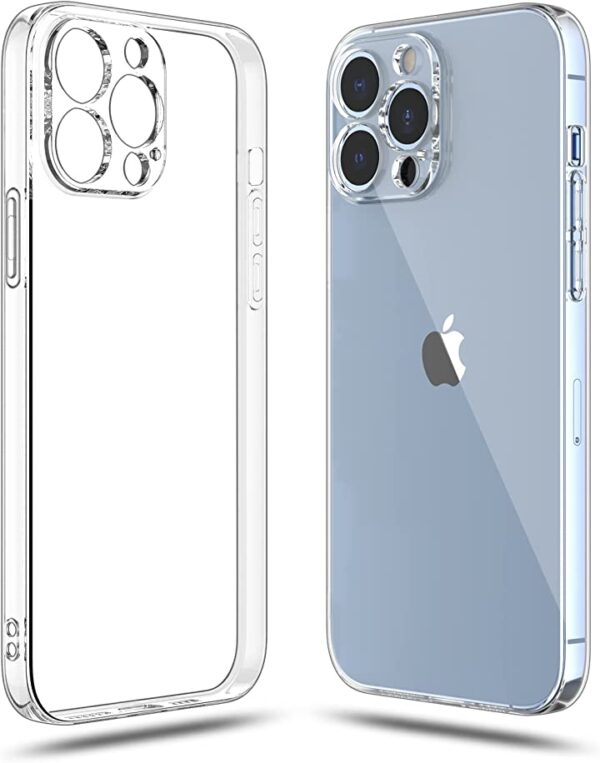 جراب CASEON الشفاف لهاتف iPhone 13 Pro Max (2021) ، غطاء ممتص للصدمات من السيليكون الناعم المصنوع من مادة البولي يوريثين الحراري المقاوم للخدش ، شفاف كريستالي عالي الدقة احمي هاتفك iPhone 13 Pro Max بجراب CASEON الشفاف المصنوع من السيليكون الناعم والبولي يوريثين الحراري المقاوم للخدش، شفاف كريستالي عالي الدقة وممتص للصدمات.