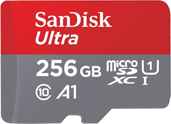 بطاقة ذاكرة الترا MicroSDXC UHS-I من سانديسك مع محول - 120 ميجابايت/ثانية، C10 ،U، FHD، A1، بطاقة SDSQUA4-256G-GN6MA احصل على بطاقة ذاكرة SanDisk MicroSDXC UHS-I مع محول بسعة 256 جيجابايت وسرعة قراءة تصل إلى 120 ميجابايت/ثانية. متوافقة مع الفيديو عالي الدقة وتطبيقات الألعاب الأسرع.